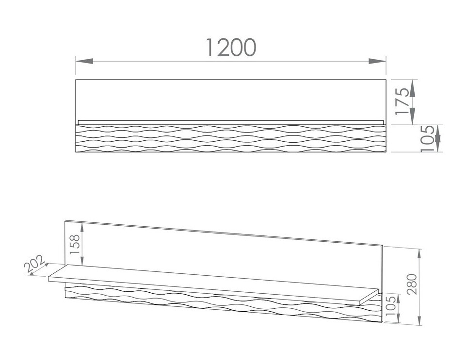 Estantería de pared Flonole 111