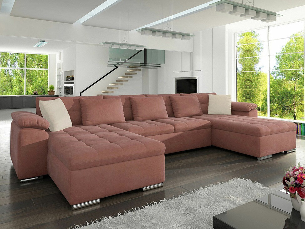 Sofá rinconero Comfivo 111 (Uttario Velvet 2955 + Uttario Velvet 2979)