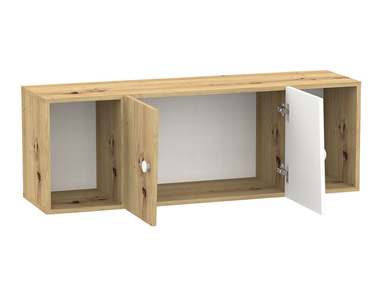 Armario de pared Almira 112 (Roble Artisan + Blanco)
