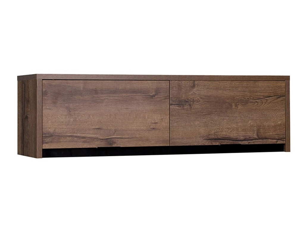 Armario de pared Fivelbo 111 (Roble del Monastery + Negro brillante)