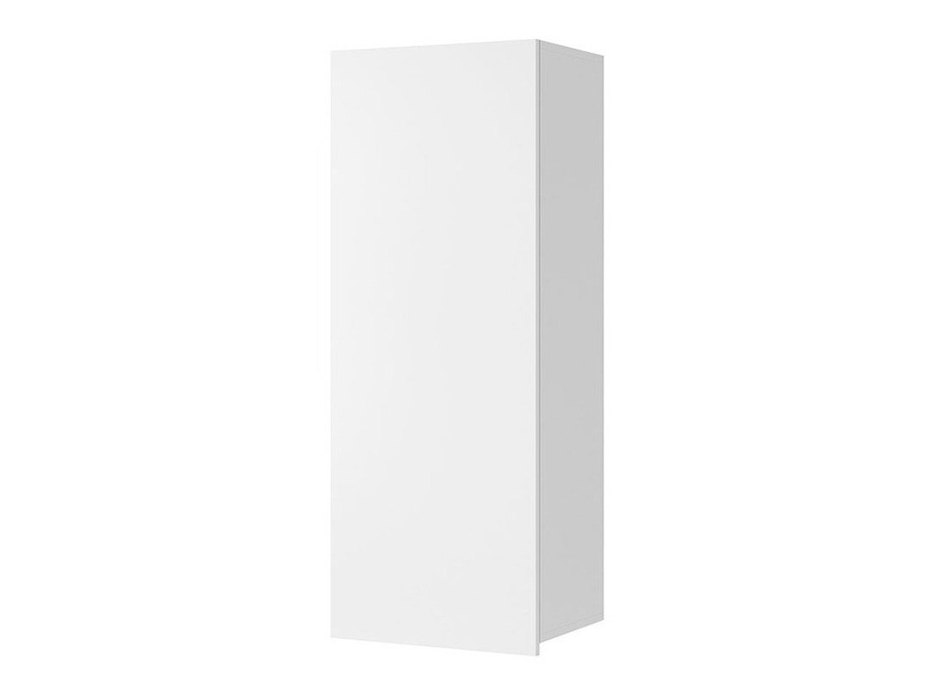 Armario de pared Tivdalu 126 (Blanco + Blanco brillante)
