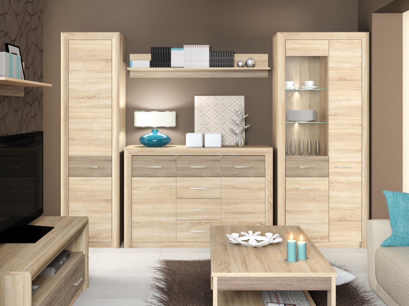 Estantería de pared Tivmori 110