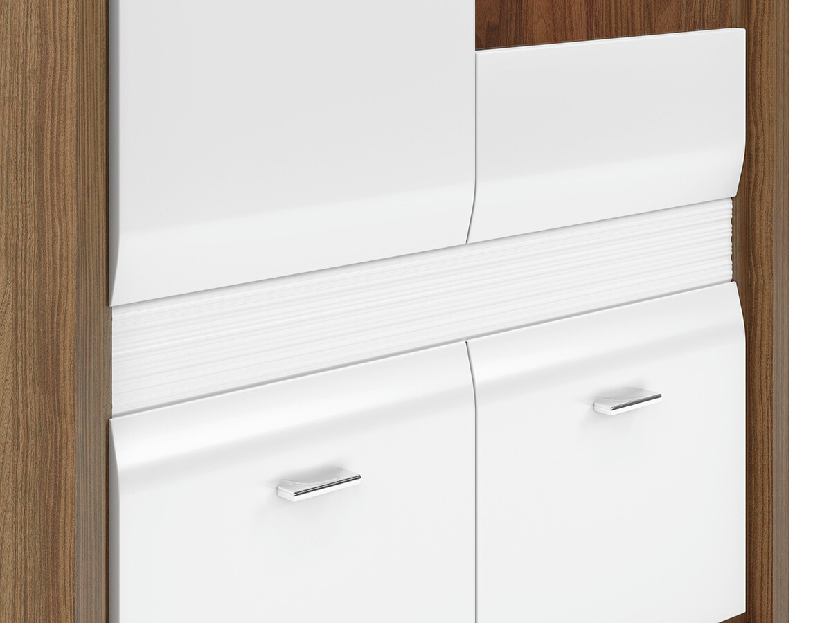 Estantería Madison H107 (Blanco brillante)