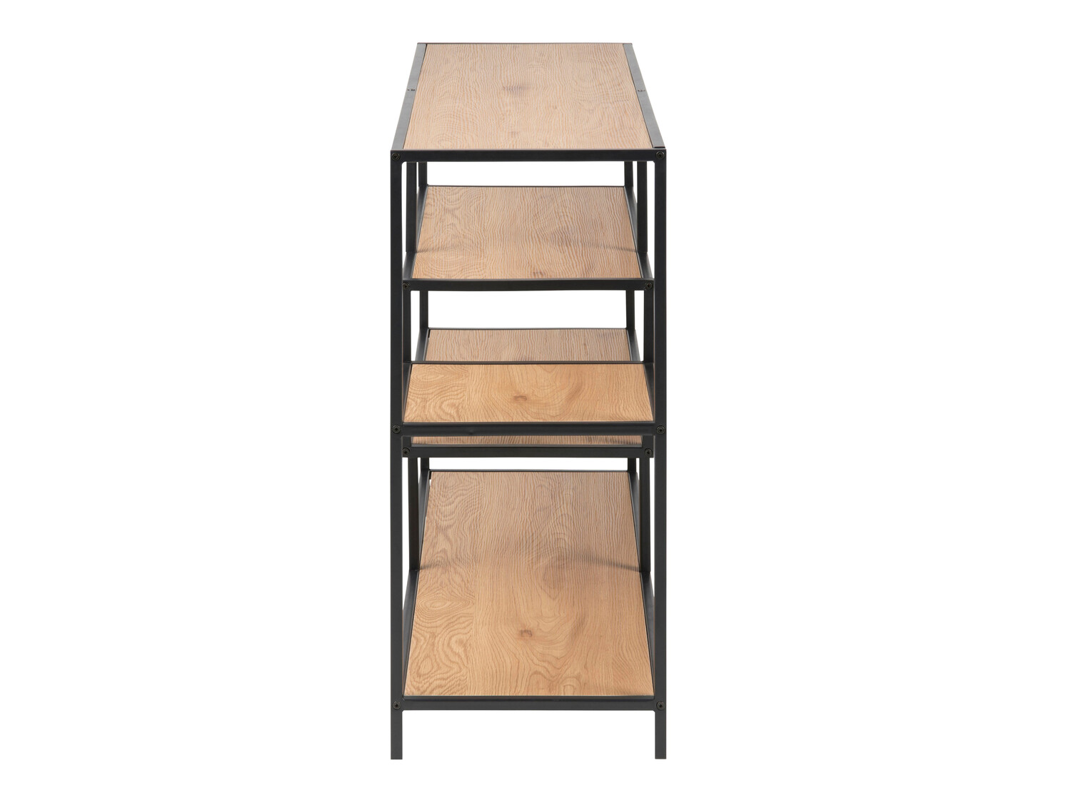 Estantería Norsica Sevferi 102 (Roble salvaje + Negro)