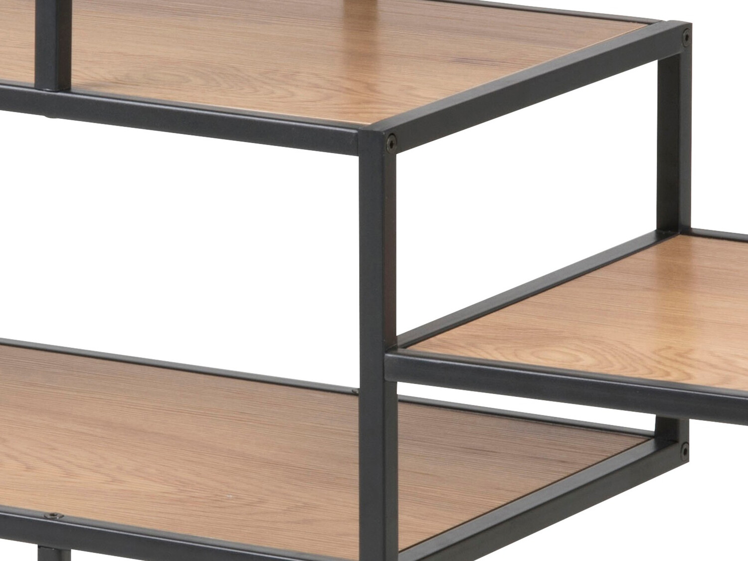 Estantería Norsica Sevferi 102 (Roble salvaje + Negro)