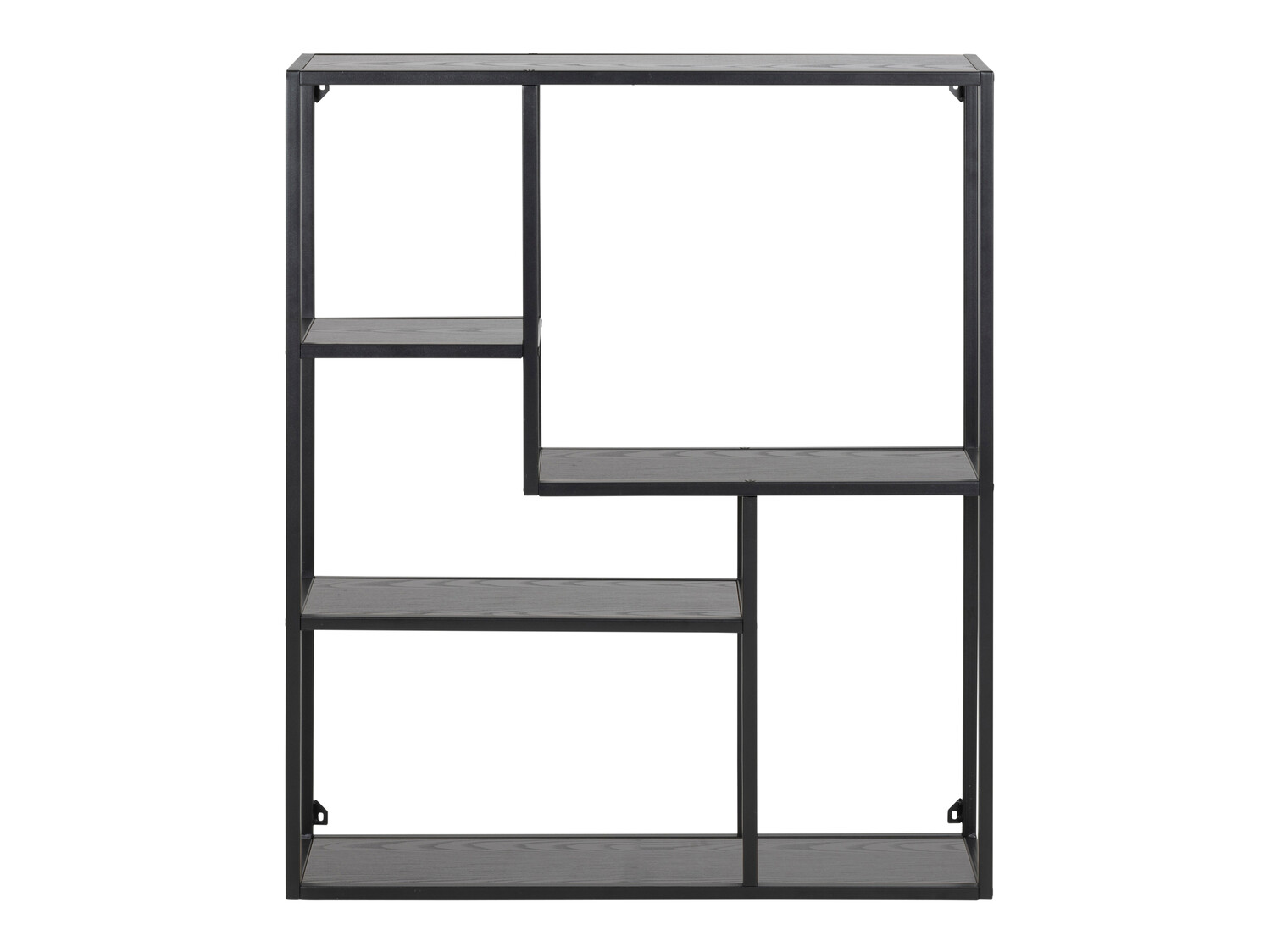 Estantería de pared Norsica Sevferi 113 (Cenizas negro + Negro)