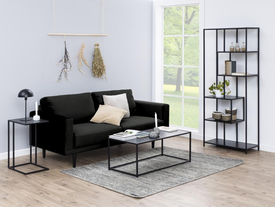 Estantería Norsica Sevferi 104 (Cenizas negro + Negro)