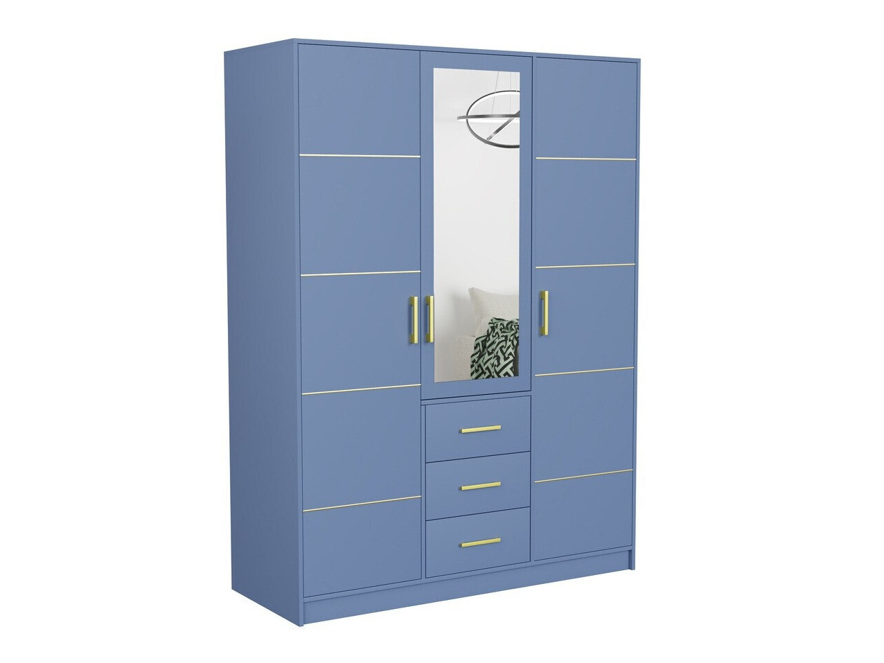 Conjunto de dormitorio Dortivu 154 (Azul + Inari 96)