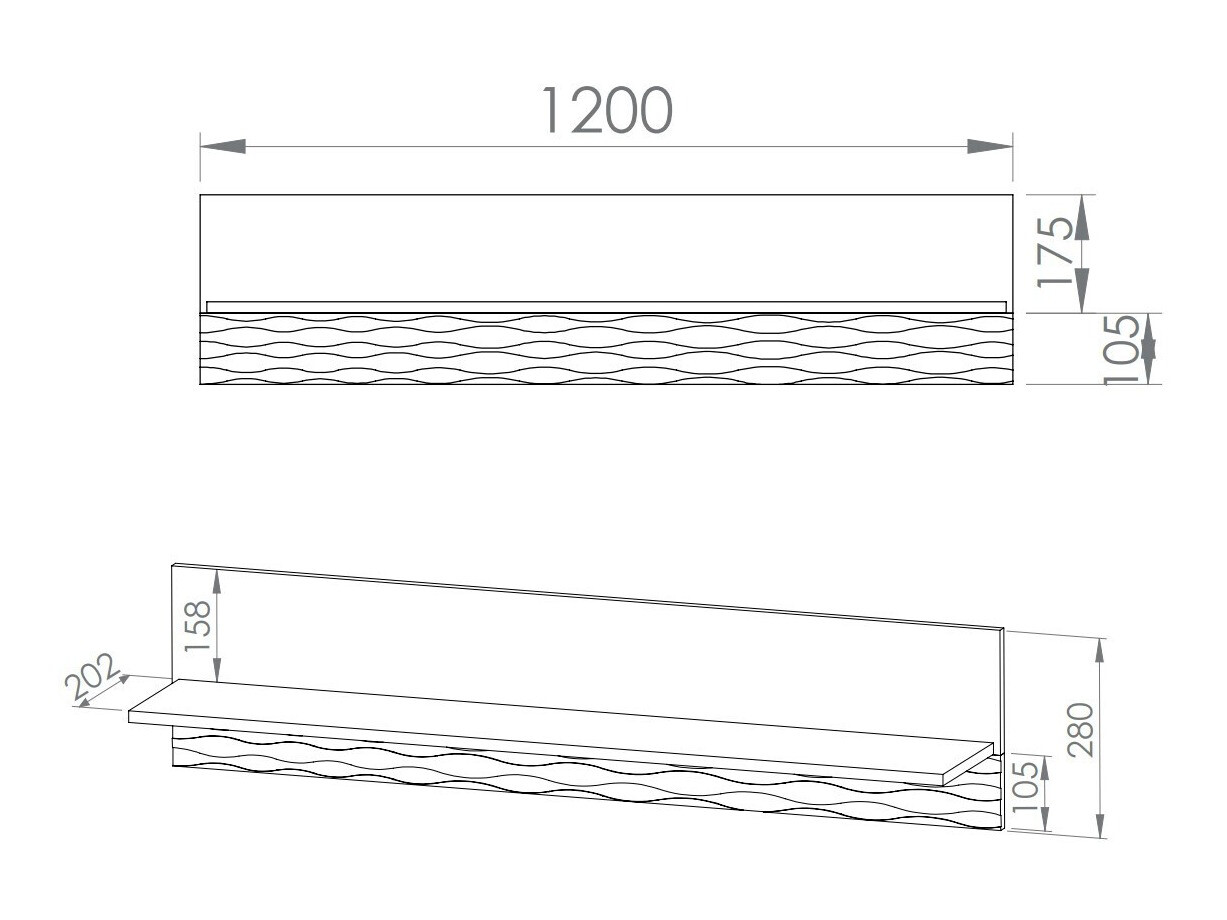 Estantería de pared Noleliu 103