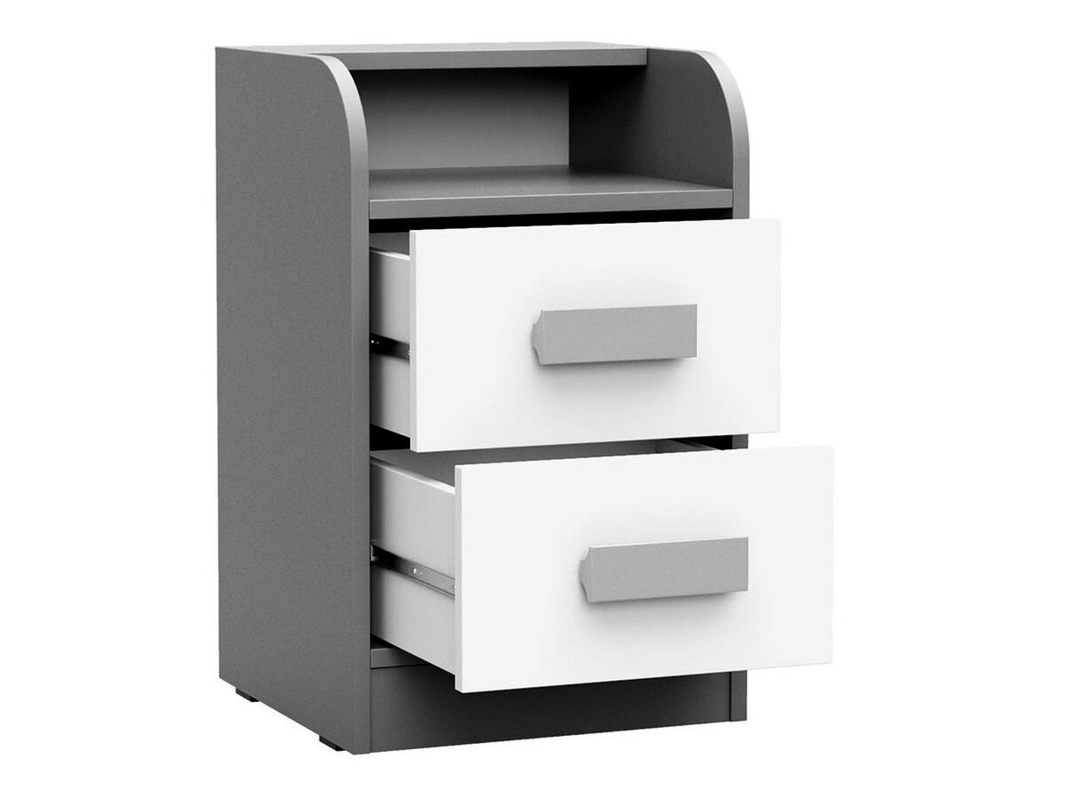 Mesilla de noche Akron H101 (Antracita + Blanco + Verde)