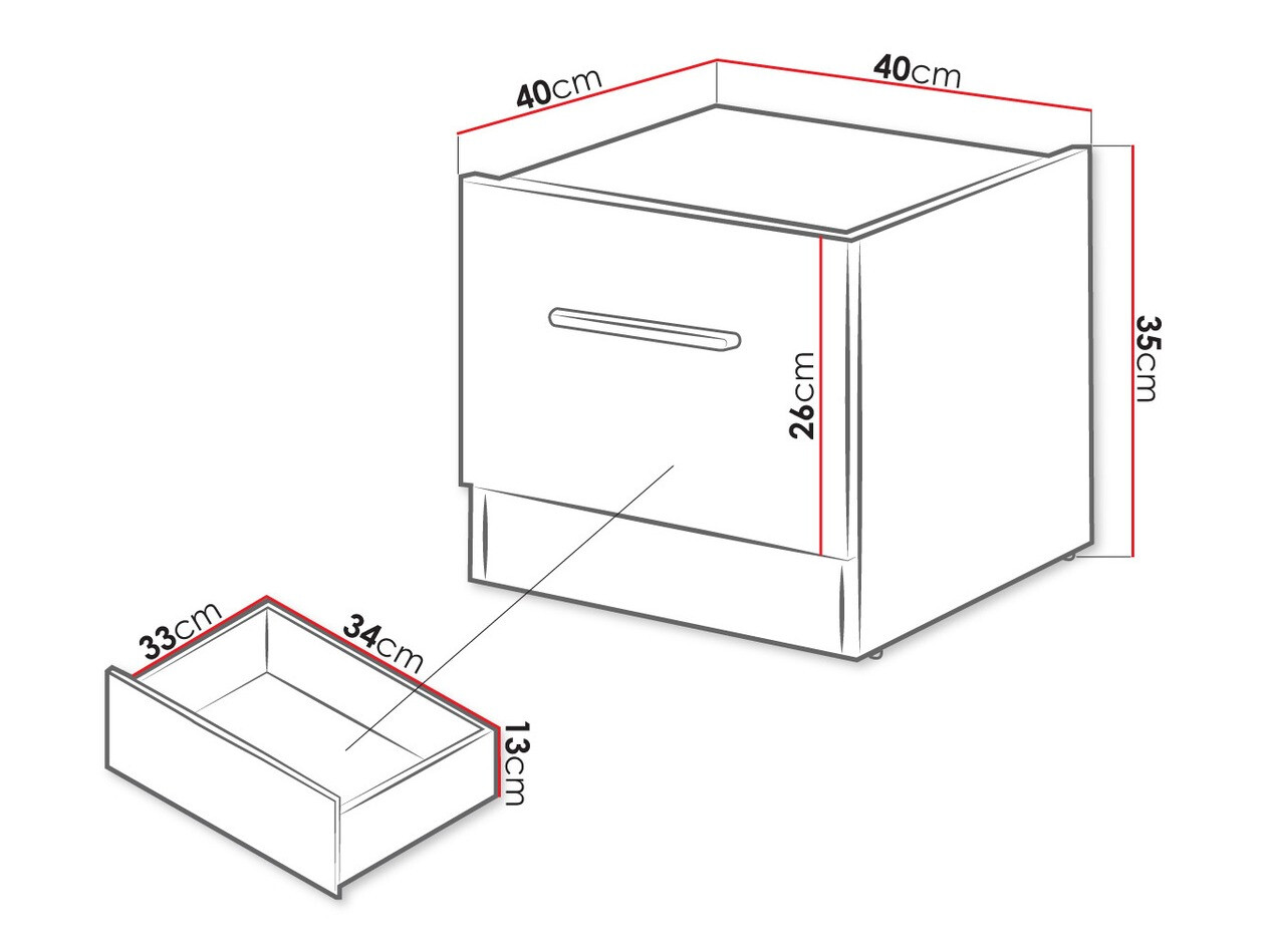 Mesilla de noche Livsori 111