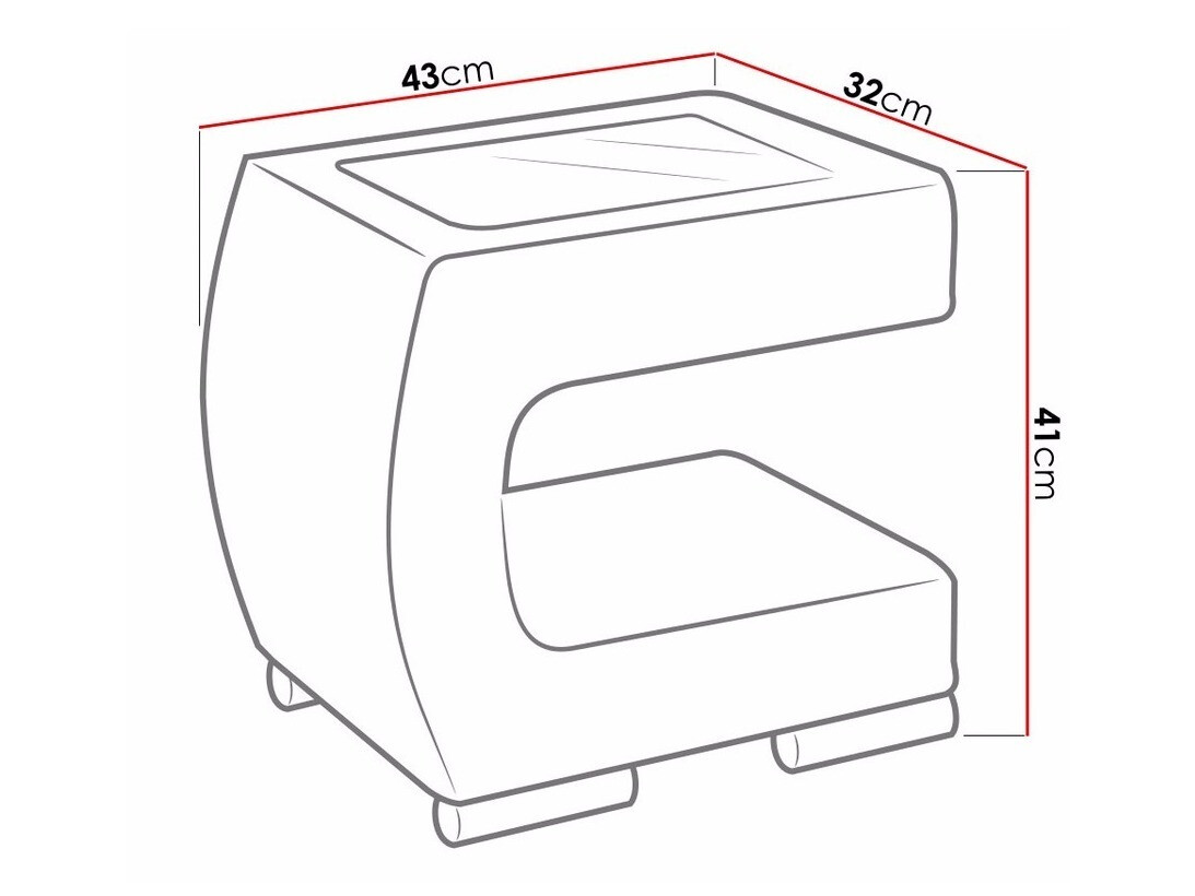 Mesilla de noche Mensa (Soft 029)
