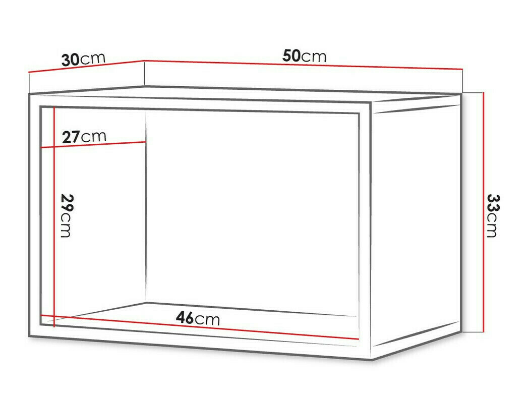 Estantería de pared Remus (Roble dorado)