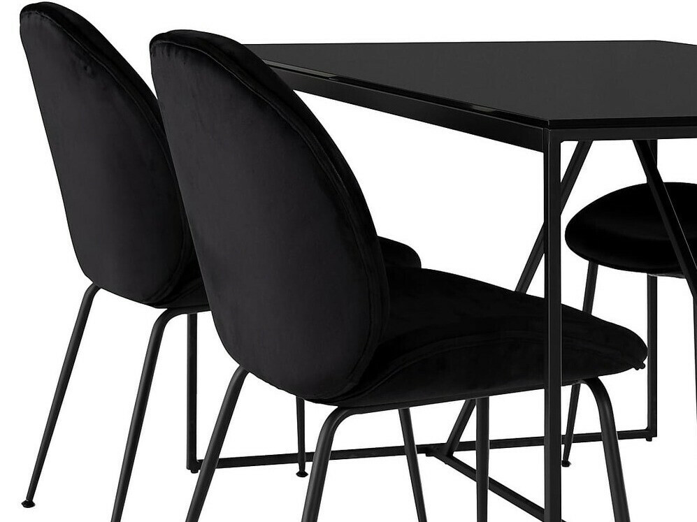 Conjunto de comedor Riverton 549 (Negro)