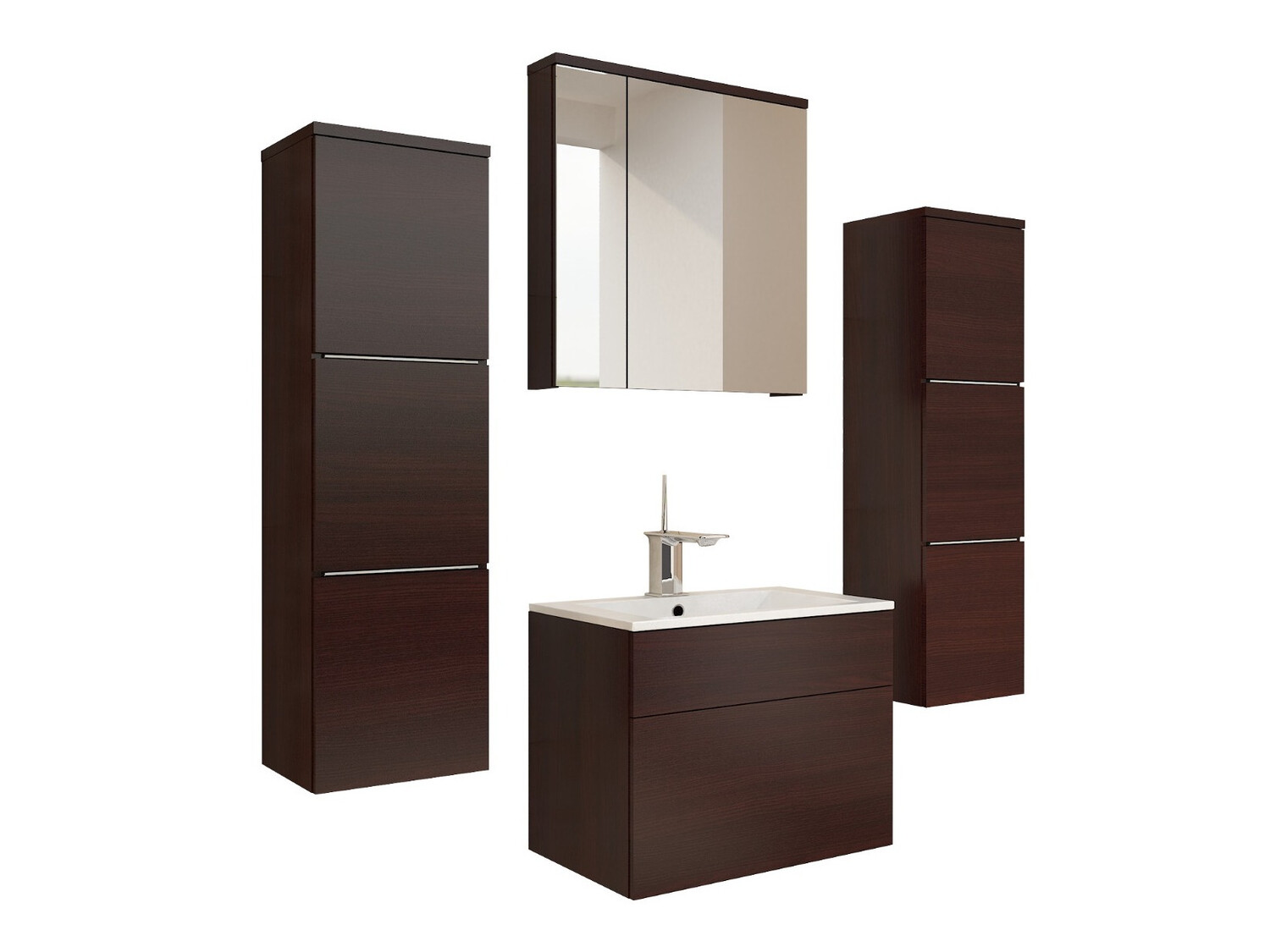 Conjunto de mueble de baño Tucson 105 (Wengué)