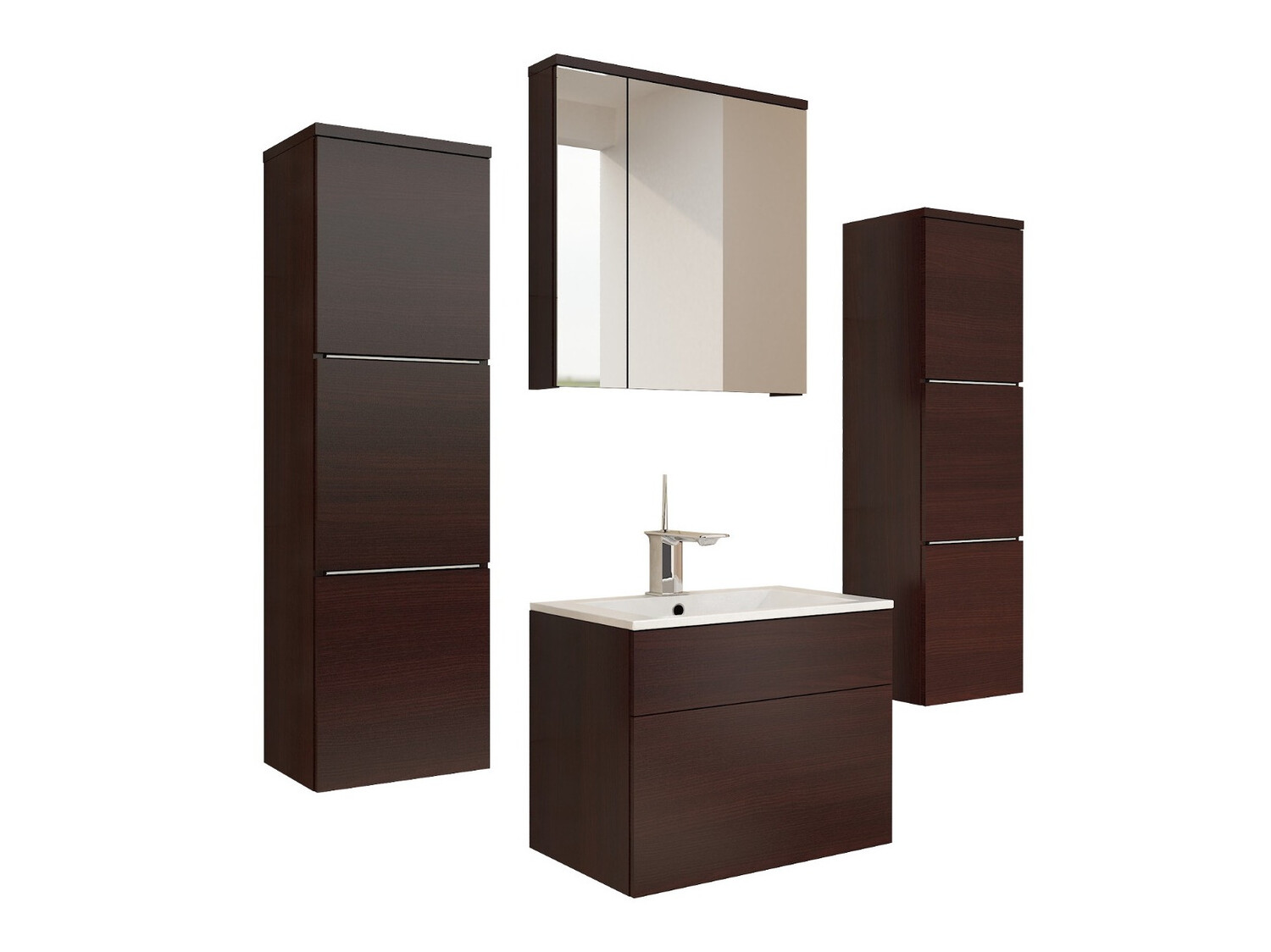 Conjunto de mueble de baño Tucson 105 (Wengué)