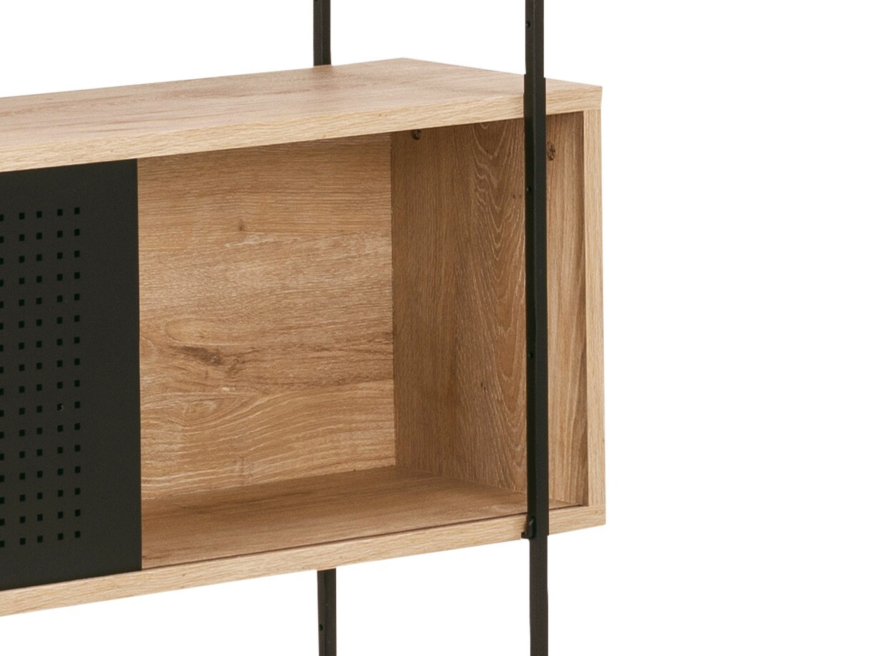 Estantería Norsica 344 (Roble salvaje + Negro)