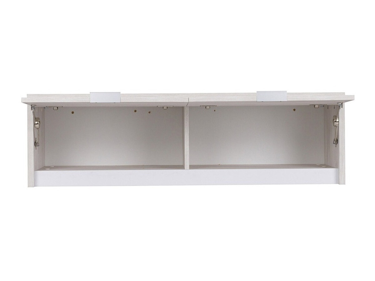 Conjunto de oficina Fivelbo 116 (Roble blanqueado + Grafito brillante)