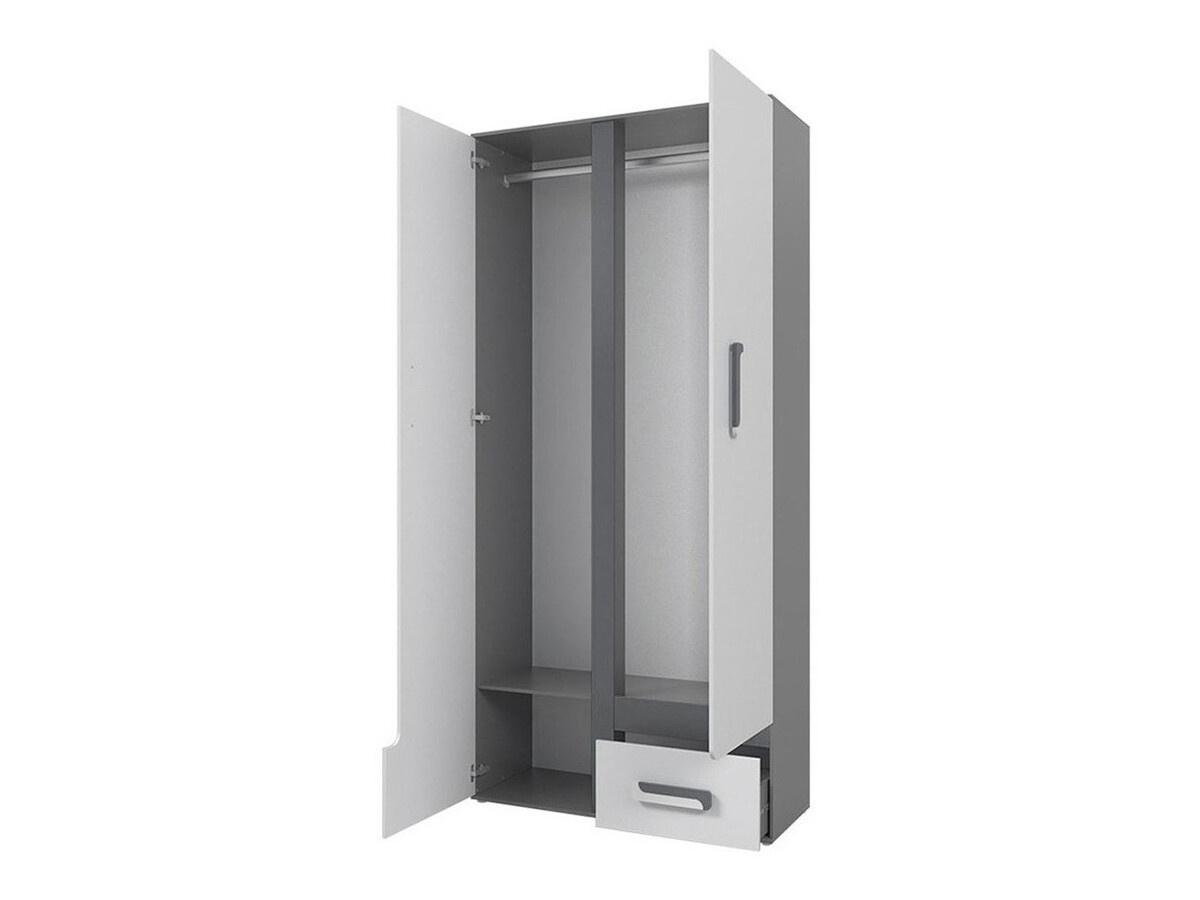 Conjunto de dormitorio infantil Aviseve 108 (Antracita + Blanco)