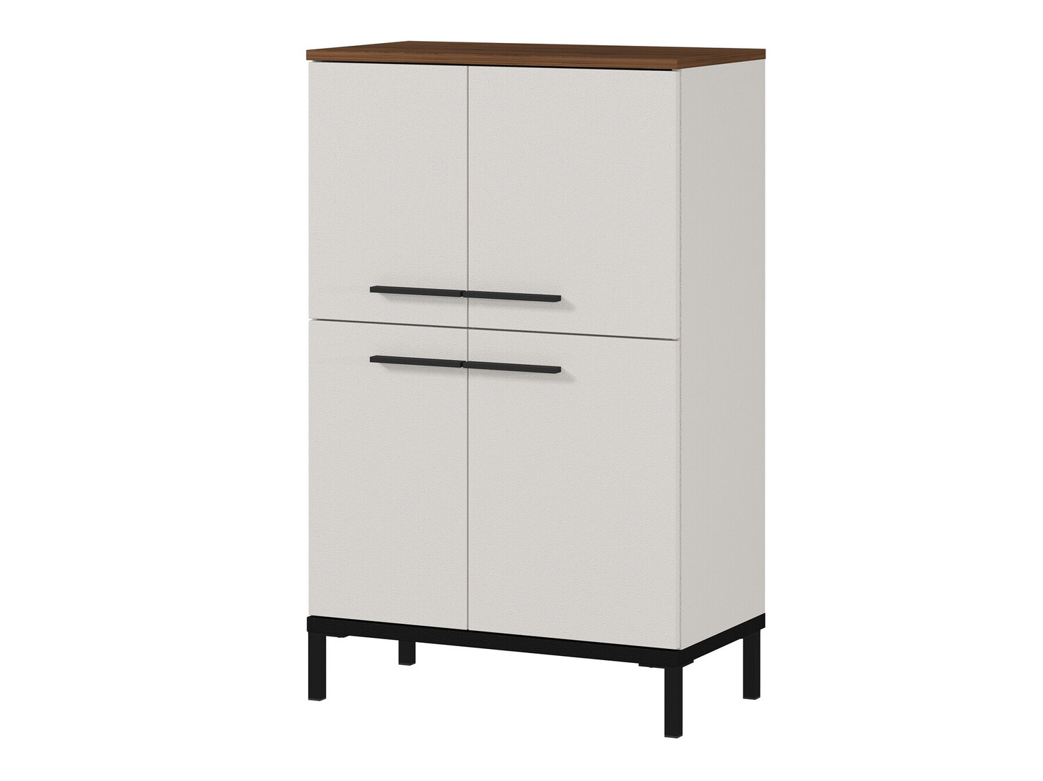 Armario de pie para baño Ruvlevu 102 (Gris claro + Nuez)