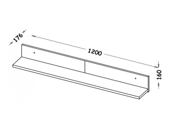 Estantería de pared Oderevu 108