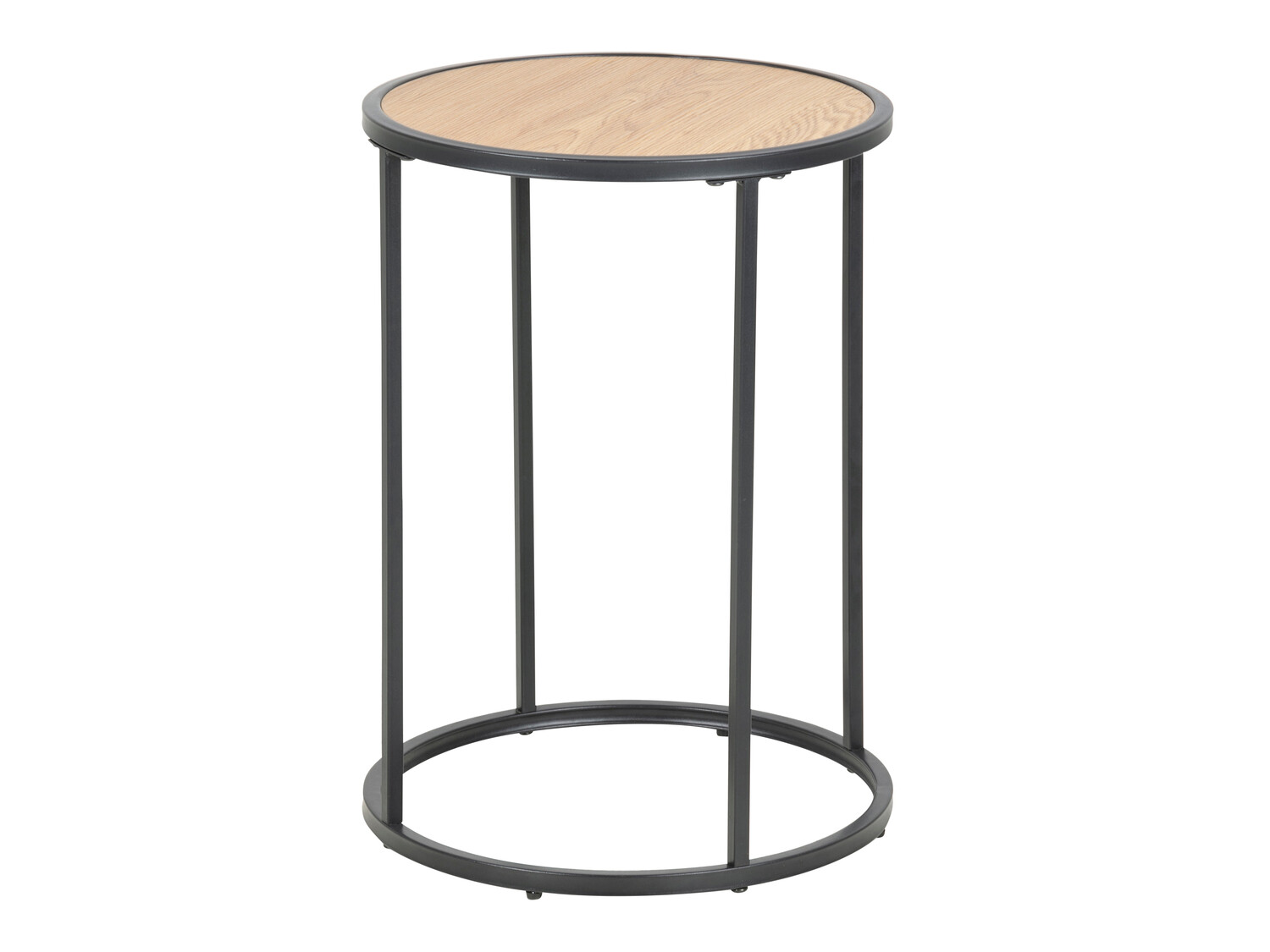 Mesa auxiliar Norsica Sevferi 118 (Roble salvaje + Negro)