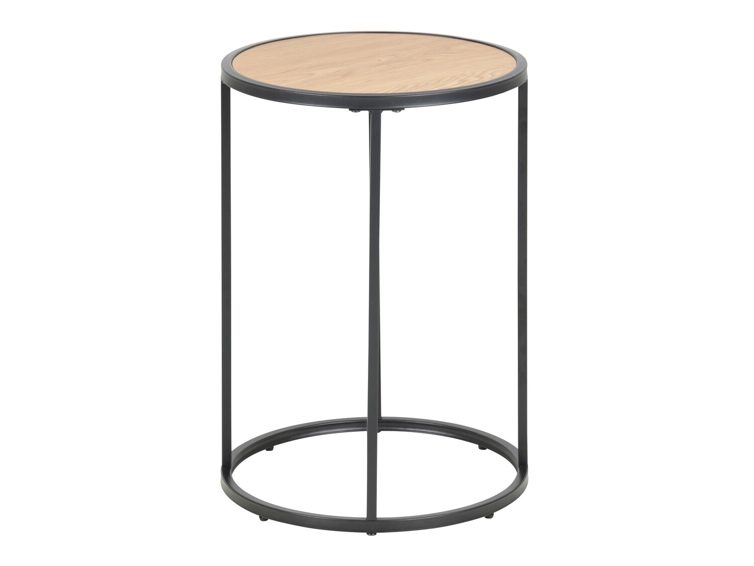 Mesa auxiliar Norsica Sevferi 118 (Roble salvaje + Negro)