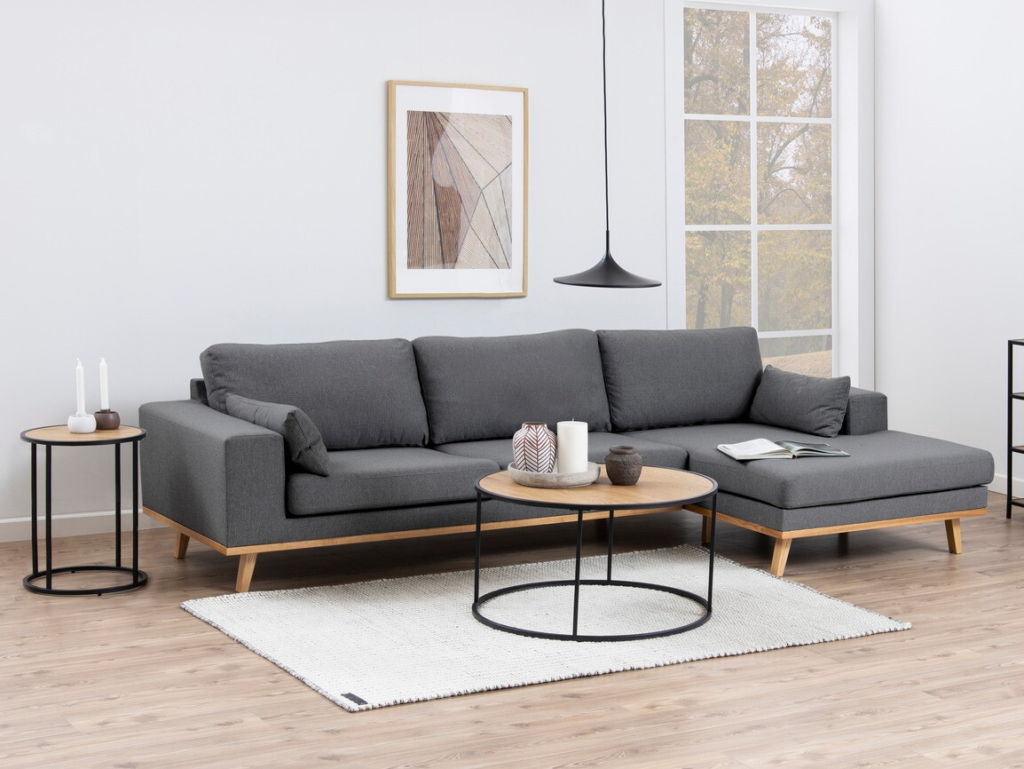 Mesa auxiliar Norsica Sevferi 118 (Roble salvaje + Negro)