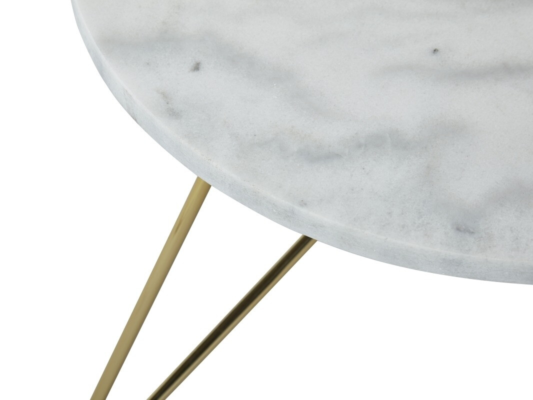 Mesa de centro Concept 55 159 (Blanco + Dorado)