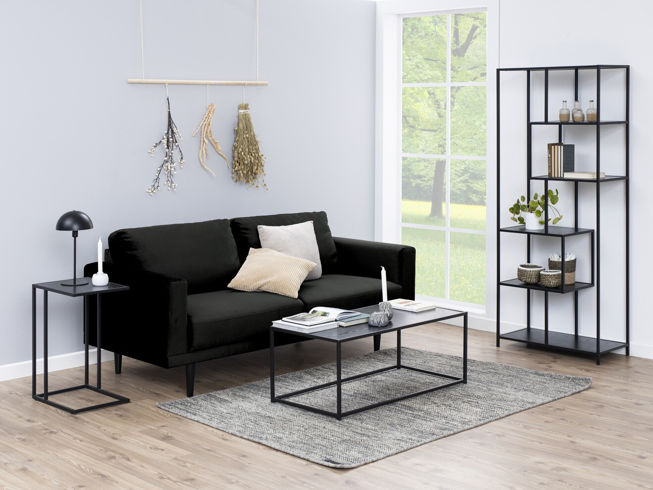 Mesa auxiliar Norsica Sevferi 127 (Cenizas negro + Negro)