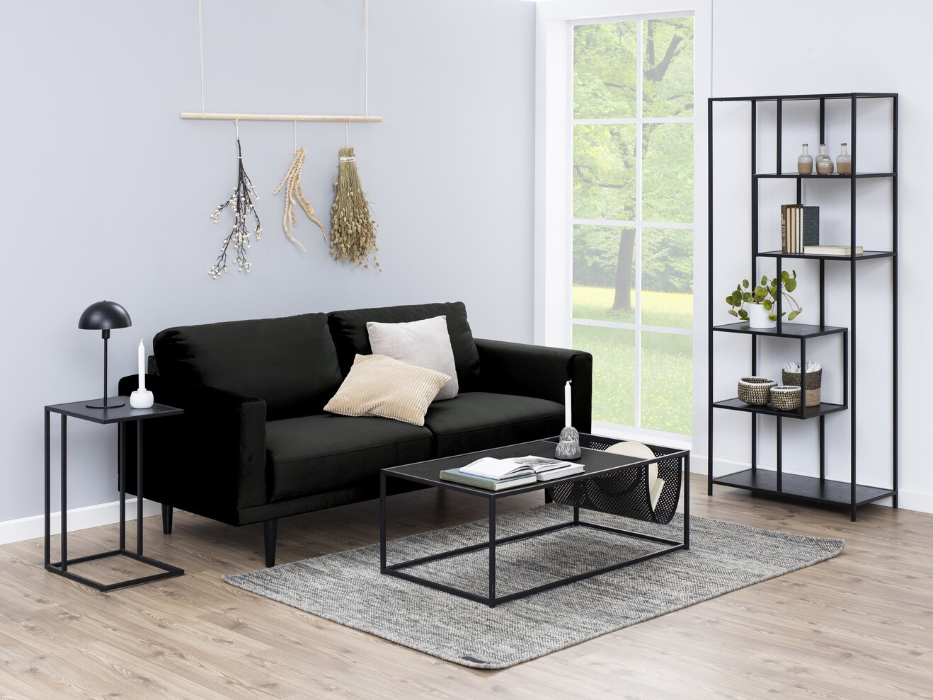 Mesa auxiliar Norsica Sevferi 127 (Cenizas negro + Negro)