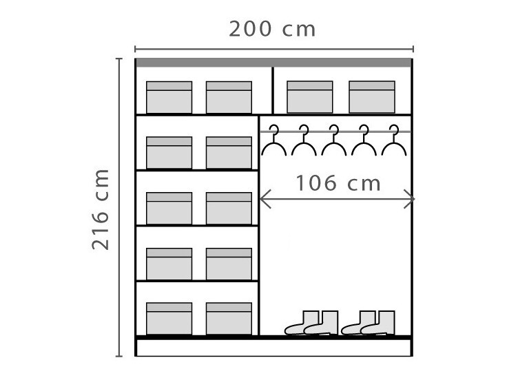 Conjunto de dormitorio Aviromu 105 (Andersen pino)