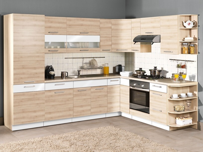 Armario esquinero modular Mode Beech 118