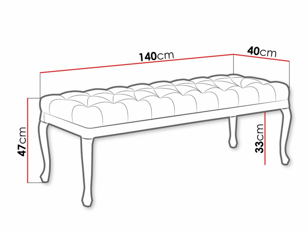 Banco acolchado Florence 105 (Primo 8803)