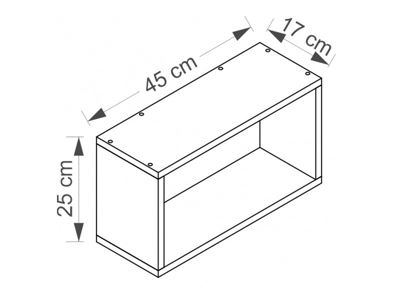 Estantería de pared Cirdora 110 (Roble Sonoma)