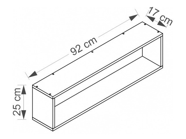 Estantería de pared Cirdora 111 (Blanco)