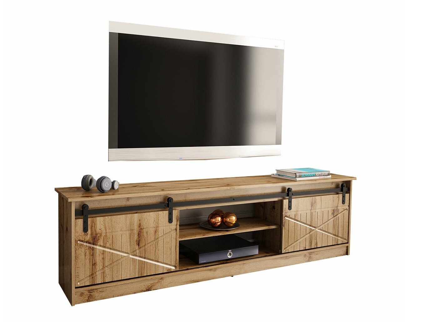 Mueble TV Charlotte 156 (Roble wotan)