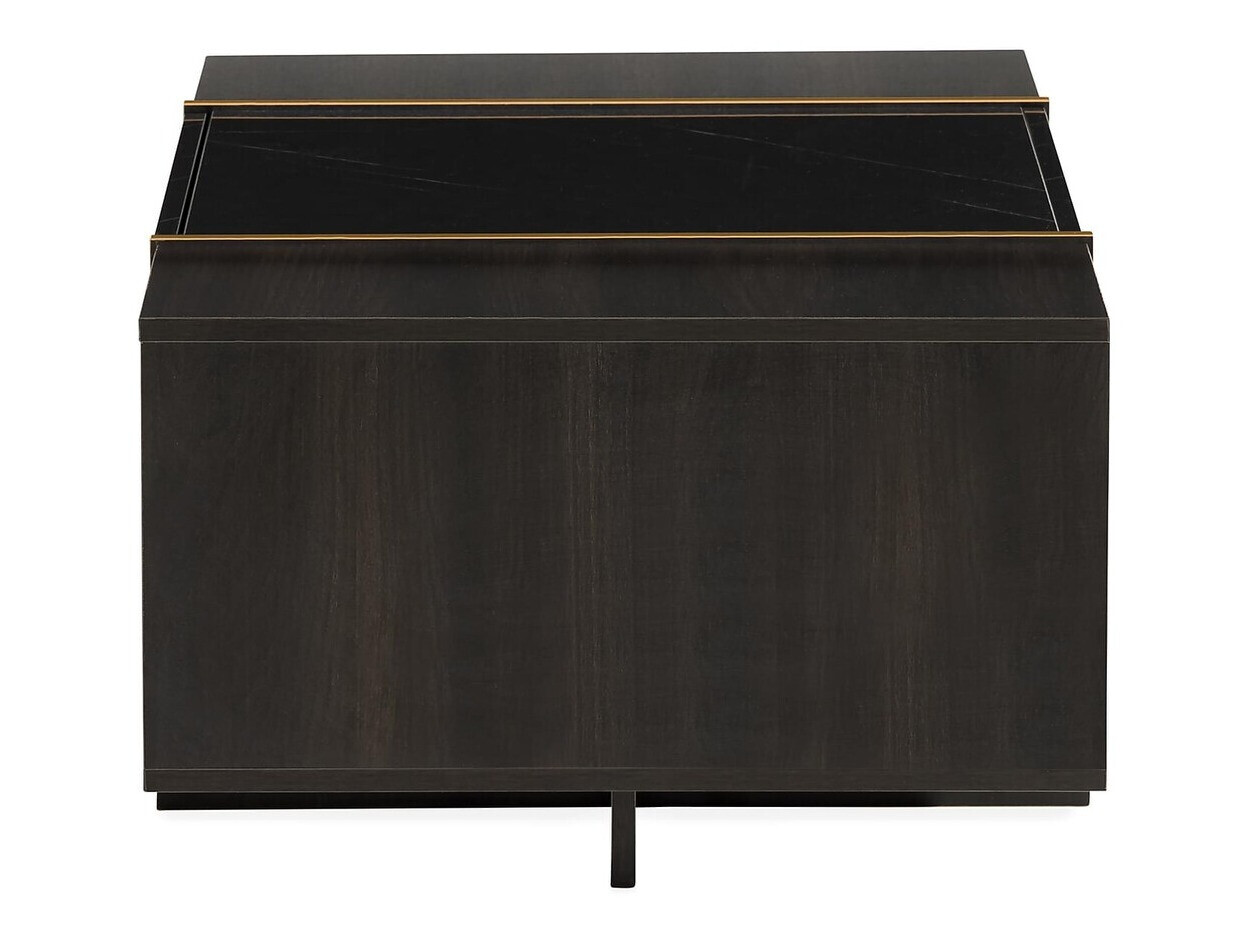 Mesa de centro Springfield 178 (Negro + Dorado)