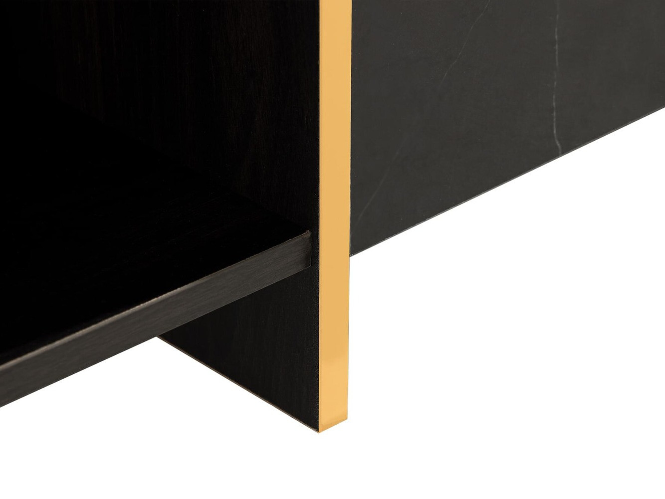 Mesa de centro Springfield 178 (Negro + Dorado)