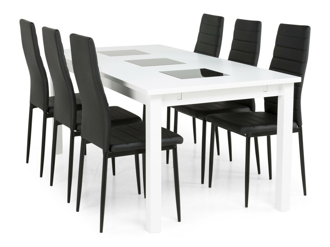 Conjunto de comedor Scandinavian Choice 653 (Negro)