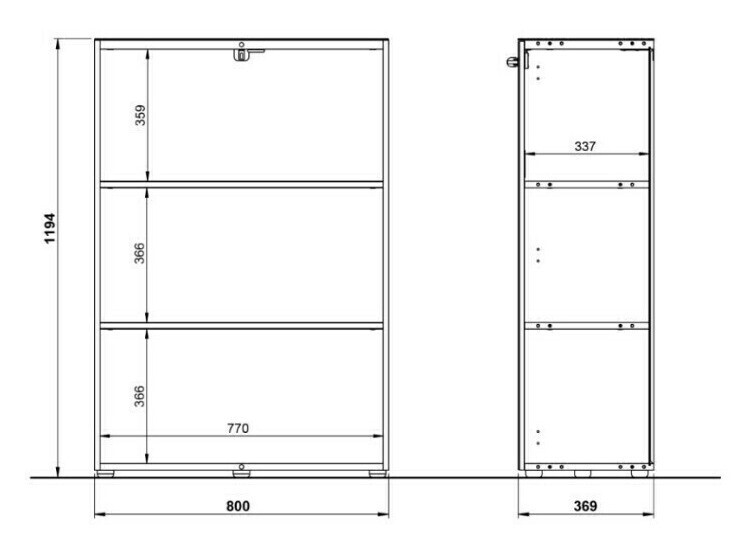 Aparador Catcamu 102 (Blanco brillante)