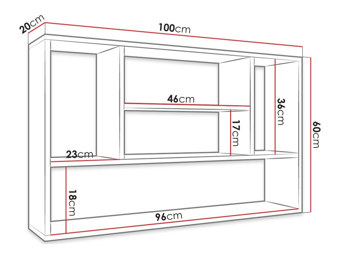 Estantería de pared Comfivo Capra