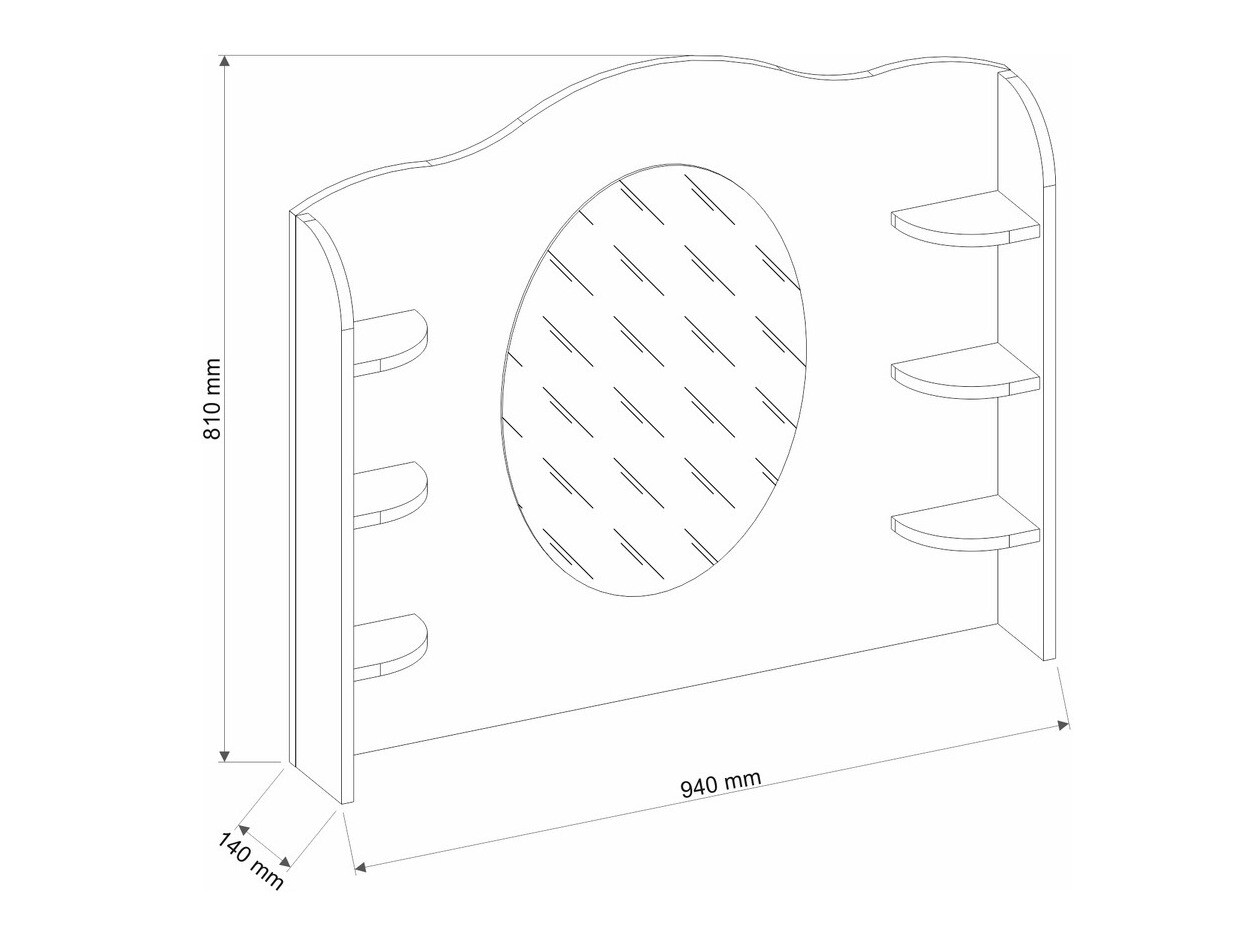 Espejo Romelbo 137 (Blanco)