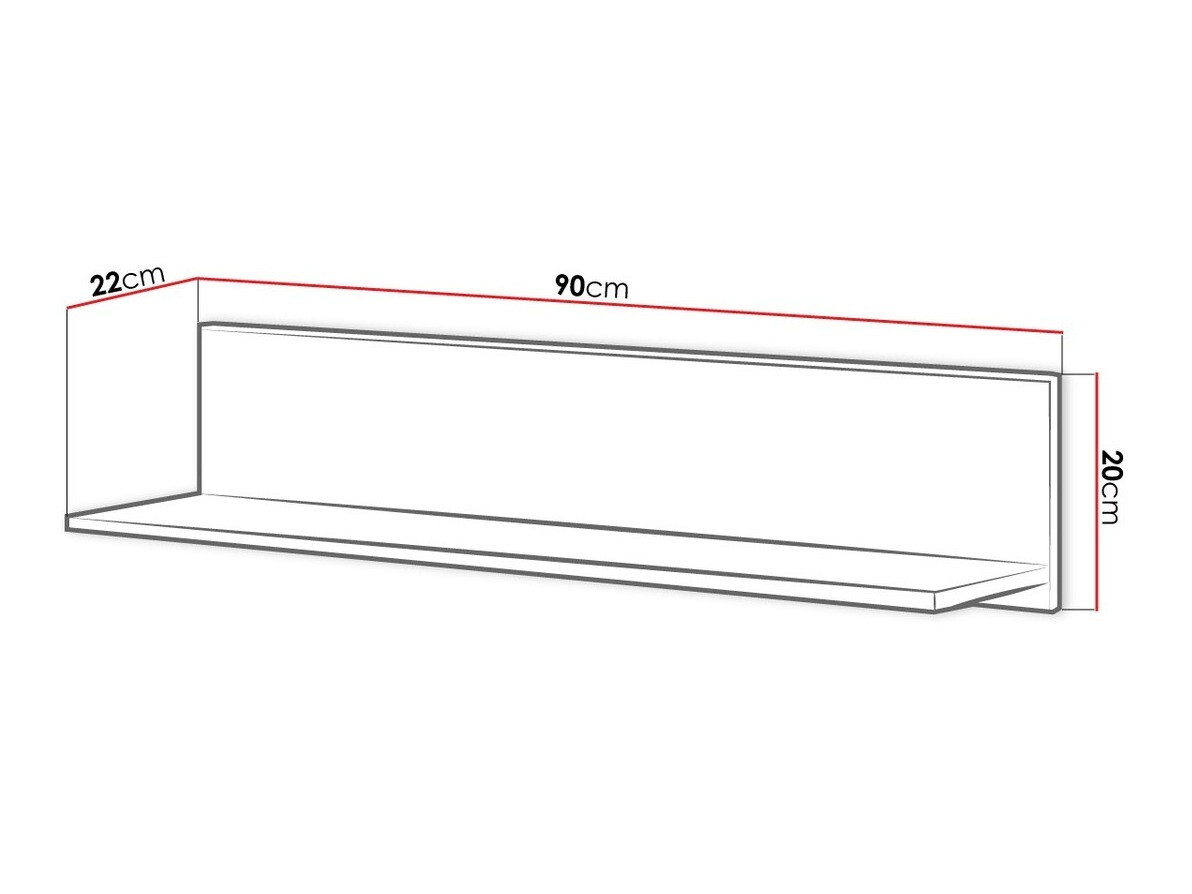 Estantería de pared Veravie 130