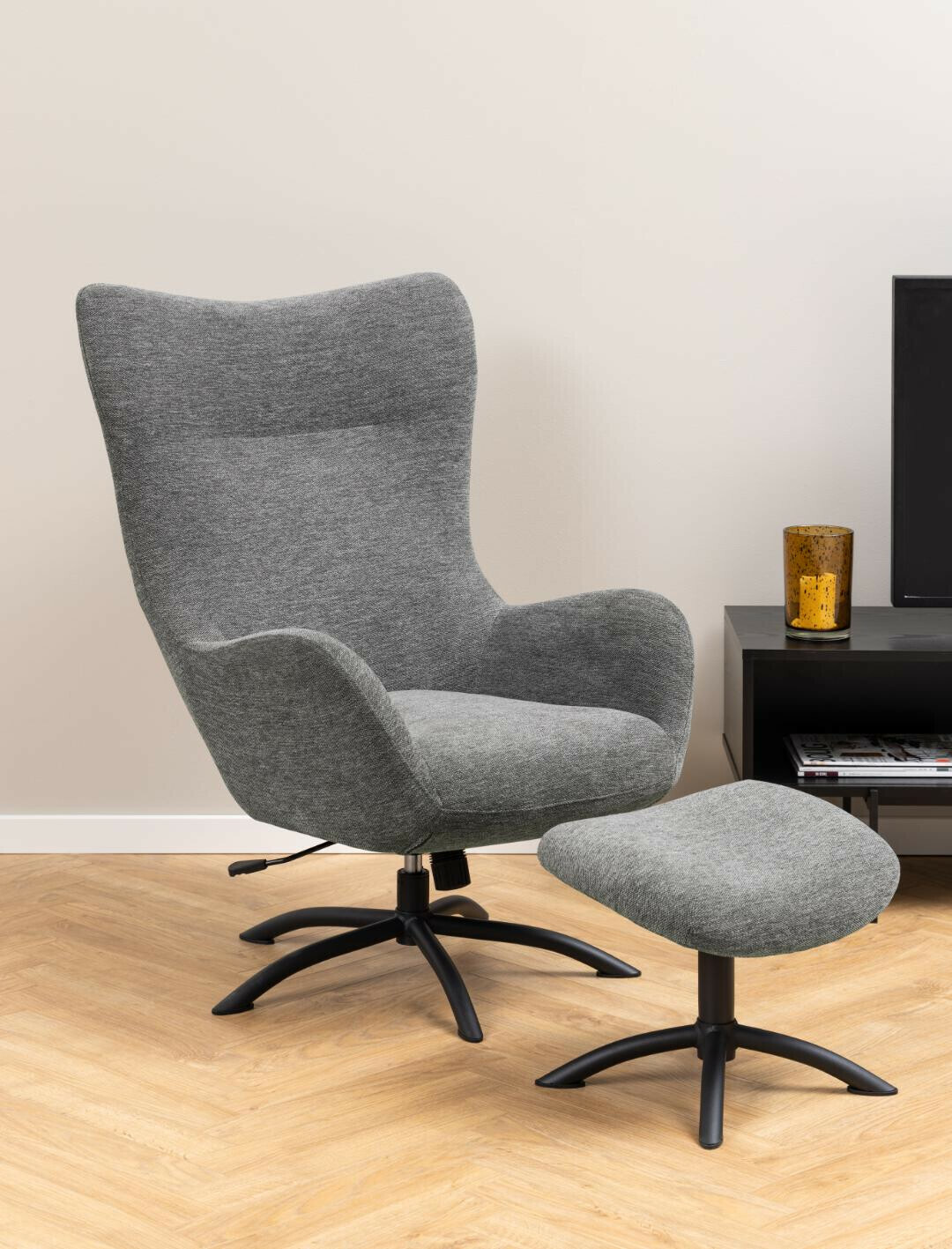 Sillón Norsica 490 (Negro + Gris)