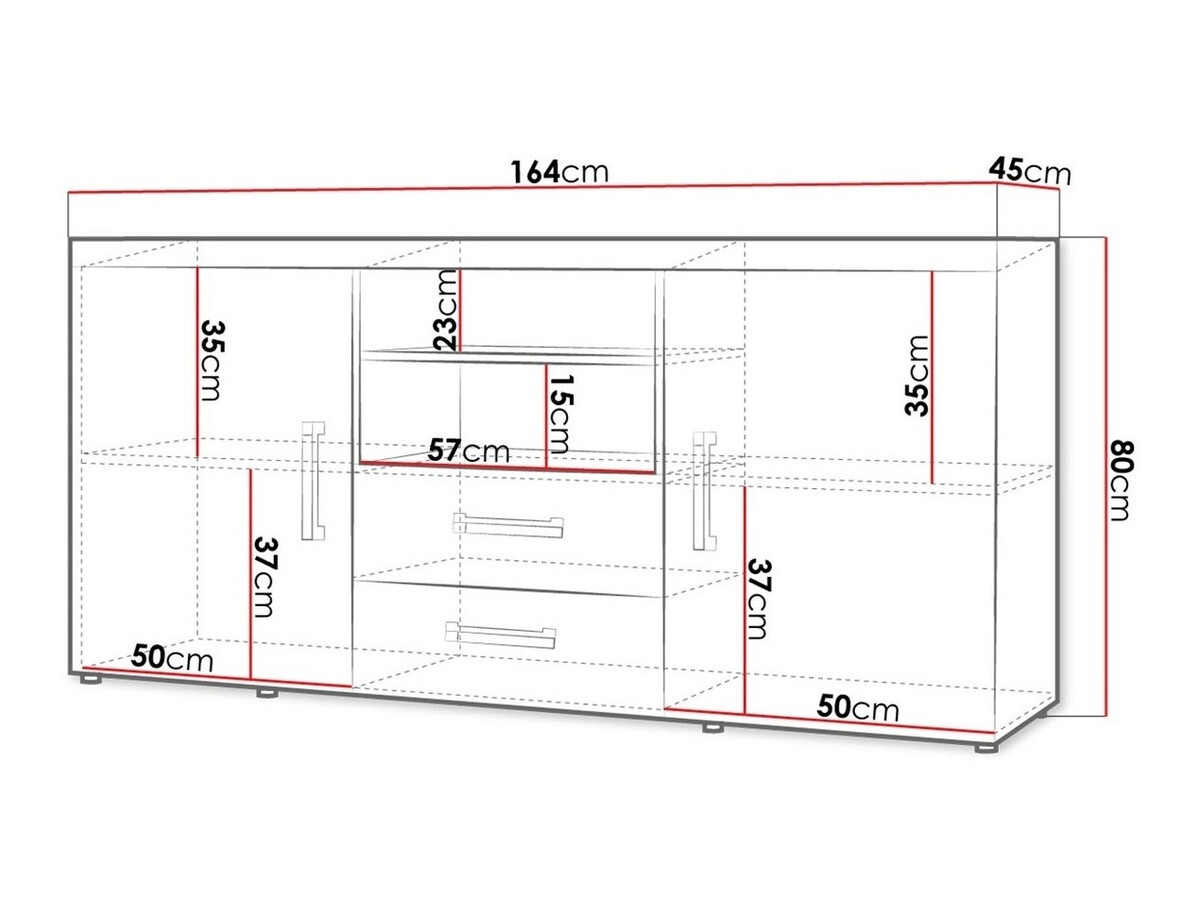 Cómoda Cormiru 103 (Ciruela + Grafito)
