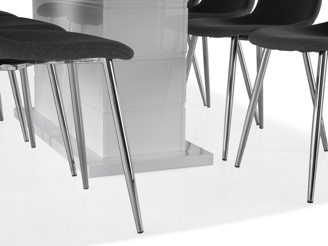 Conjunto de comedor Scandinavian Choice 616 (Gris + Plata)