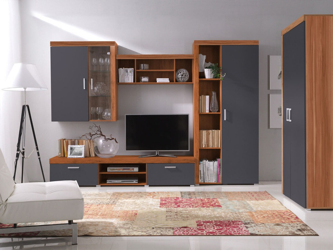 Estantería de pared Cormiru 105 (Ciruela)