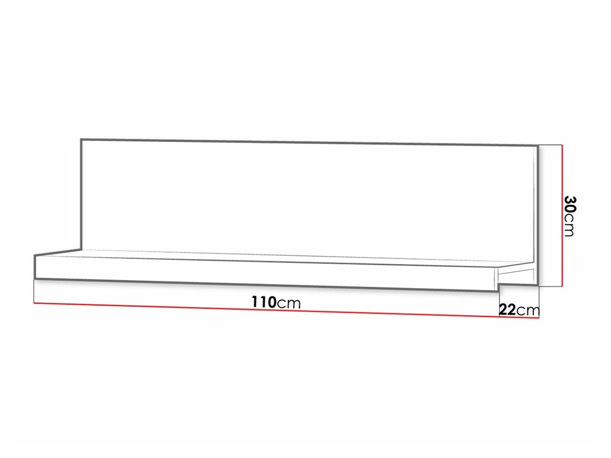 Estantería de pared Cormiru 105 (San marino)