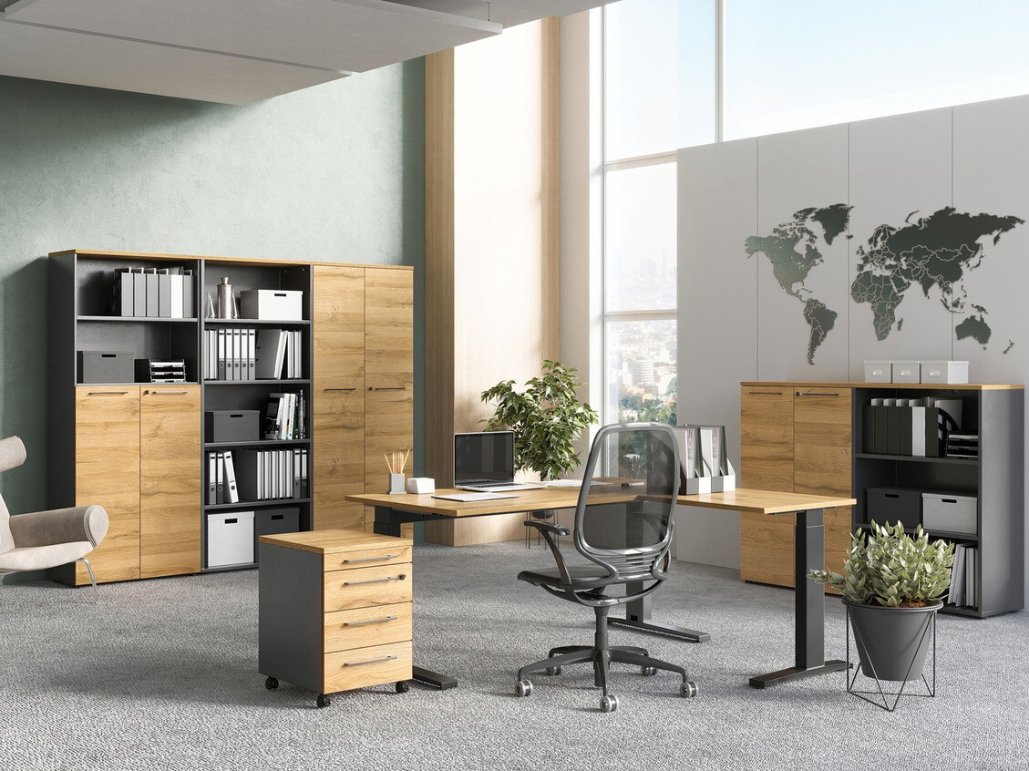 Pieza Eliromo 110 (Negro + Roble nieto)